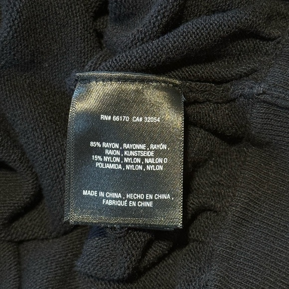 Anthropologie Rambuteau Black Knit Sleeveless Wrap Sweater - Picture 8 of 9